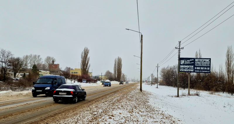 Билборд 6×3 м — Павловск, ул.Строительная (напротив рыбного двора), фото 1