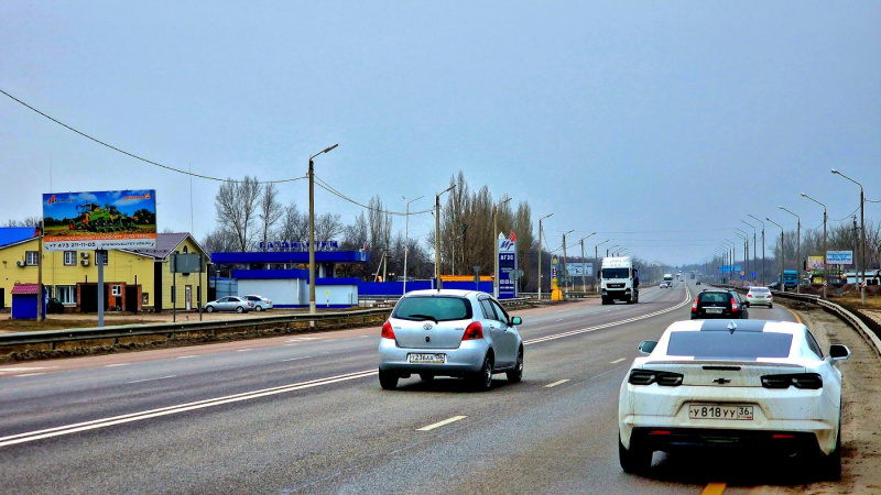 Билборд 6×3 м — М4 "Дон" Павловский район 672км + 200м (лево) г.Павловск, фото 1
