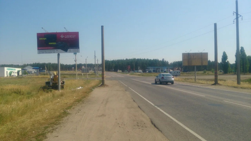 Билборд 6×3 м — Лиски, пересечение ул.Буракова и ул.Воронежская (мост через Дон), фото 1