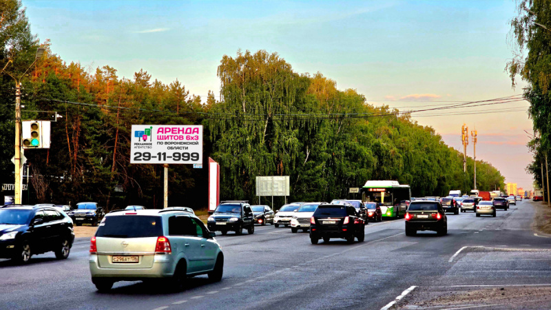 Билборд 6×3 м — Воронеж, пересчение ул.9 января и ул.Е.Зеленко, фото 1