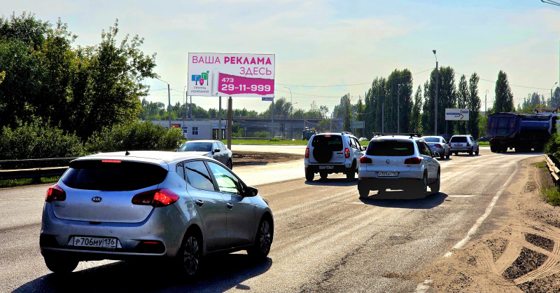 Билборд 6×3 м — Воронеж, кольцо, ул.Ильюшина - ул.Просторная, фото 1
