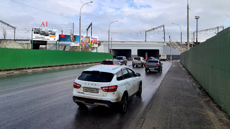 Билборд 6×3 м — Лиски, ул.Коммунистическая (Виадук), фото 1